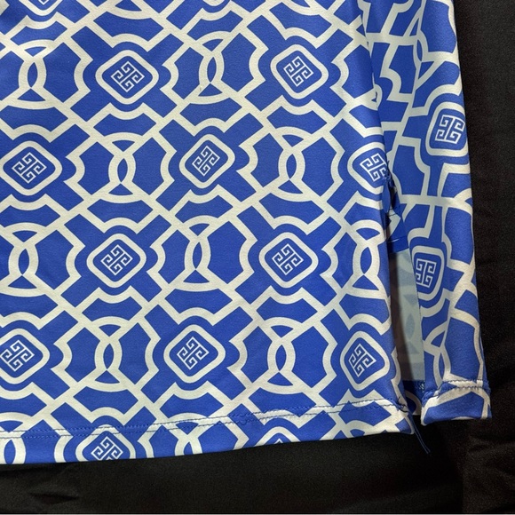 Lulu-B Blue and White Mini Skirt - Picture 3 of 8